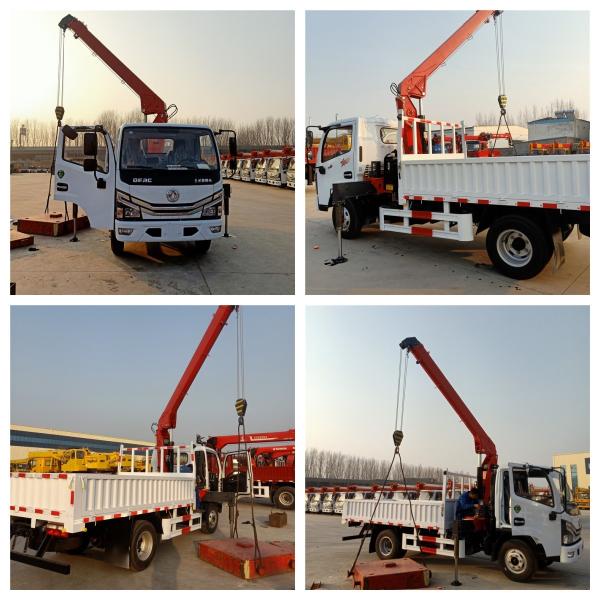3.2 тонны Dongfeng грузовик 4x2 правой рукой рулевой монтированный кран для муниципального строительства и плохих условий дорог