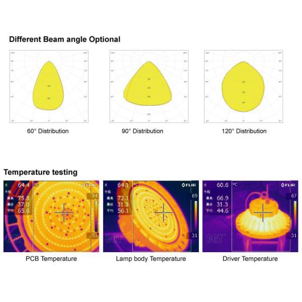 Smd3030 Energy Efficient High Bay Lighting , Pure Aluminum High Bay Led Lamps