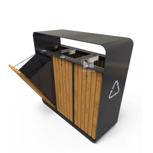 Водоустойчивый на открытом воздухе деревянный мусорный бак 240L для общины