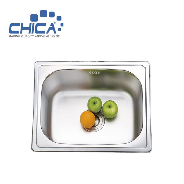 Hot Sale SUS304 Stainless Steel Kitchen Sink Single Bowl Kitchen Sink For House