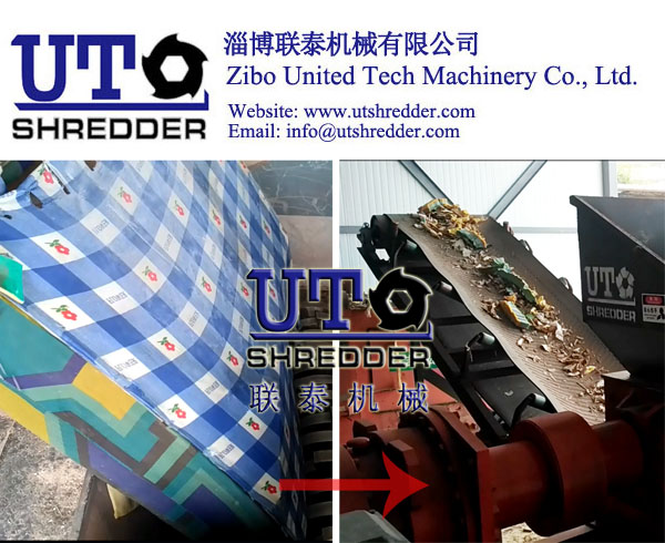 scarp bed shredder/ bed crusher/ double shaft shredder, waste furniture shredder, furniture crusher, wood crusher