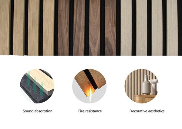 Acoustic wall panel acoustic wooden wall slat Soundproof Wall Panels Custom Sound Proof  polyester acoustic panel akupanel