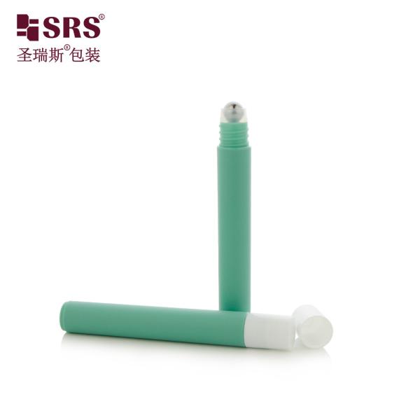 RPP-10ML ((C) PP haut et mince plastique PP mate finition bouteille en rouleau vide avec boule d'acier pour le sérum oculaire