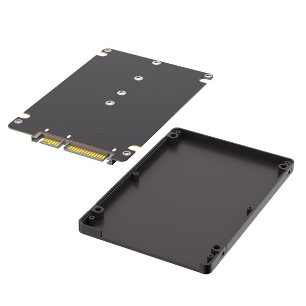 M.2 NGFF Adapter B & M Key SATA SSD to 2.5 Inch SATA 3.0 with 6GB/S Data Transmission and Support for 2280/2260/2242/2230 mm M.2 SSD