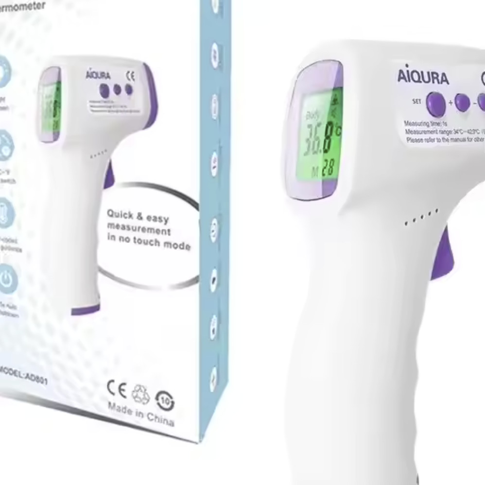 IP20 Rated Accurate Baby Forehead Thermometer For Accurate Fever Measurement