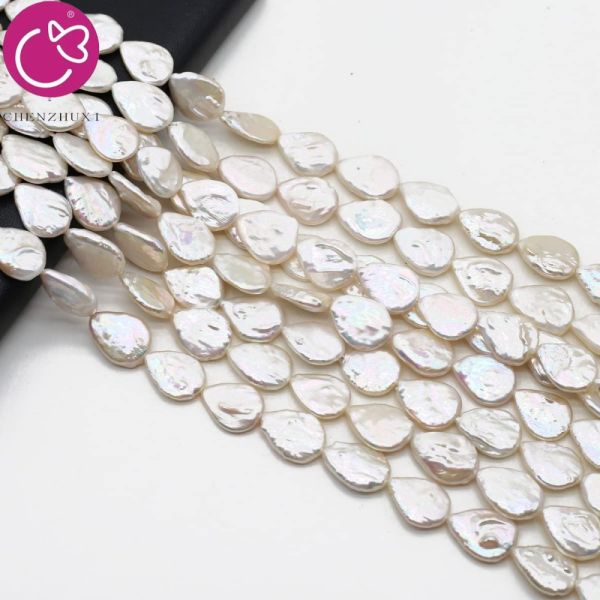 Wholesale Irregular Baroque Pearl Big Beads Water Drop White Peals Elegant Natural Freshwater Pearl Beads for Jewelry Making