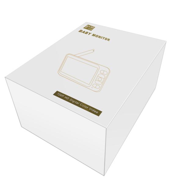 Affichage 5inch de haute résolution de bébé de contrôle de voix de haut-parleur bi-directionnel sans fil de moniteur