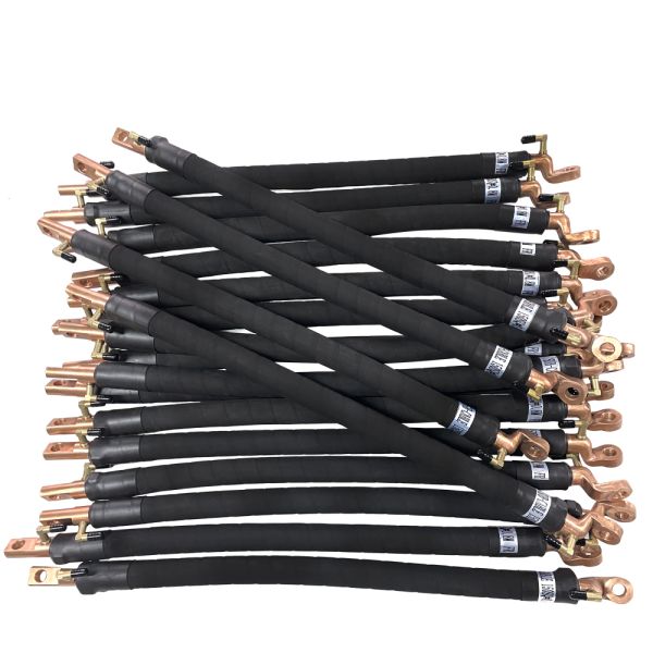 Heat Resistant Red Copper Secondary Welding Cable 200mm 3m Kickless Cooling