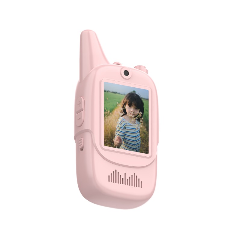 Newest Portable Children Walkie Talkie for Kids 2 Pack in Set With  2 Inch IPS Screen Video Intercom As Birthday Christmas Gifts