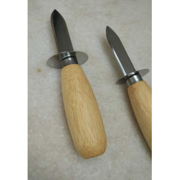 French Oyster Knife With Wooden Handle For Sea Food Shell Opener