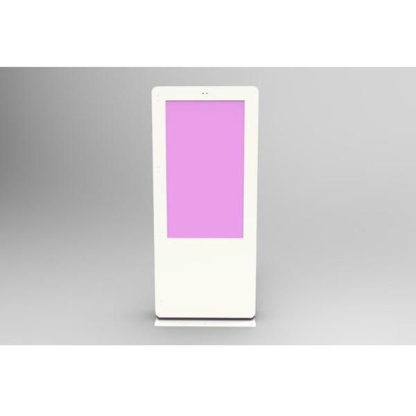 OEM Double Sided Outdoor Touch Kiosk Floor Standing Installation