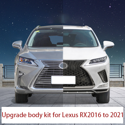 Upgrade Body Kit RX350 Car Bumpers for Lexus Rx 2016-2019 Upgrade 2021 Body Kit Include Grille and 3 Lens Led Headlight