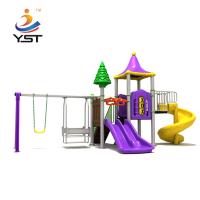 Jouets extérieurs d'enfants de tube de jeu d'équipement d'enfants de glissière en plastique de terrain de jeu doubles