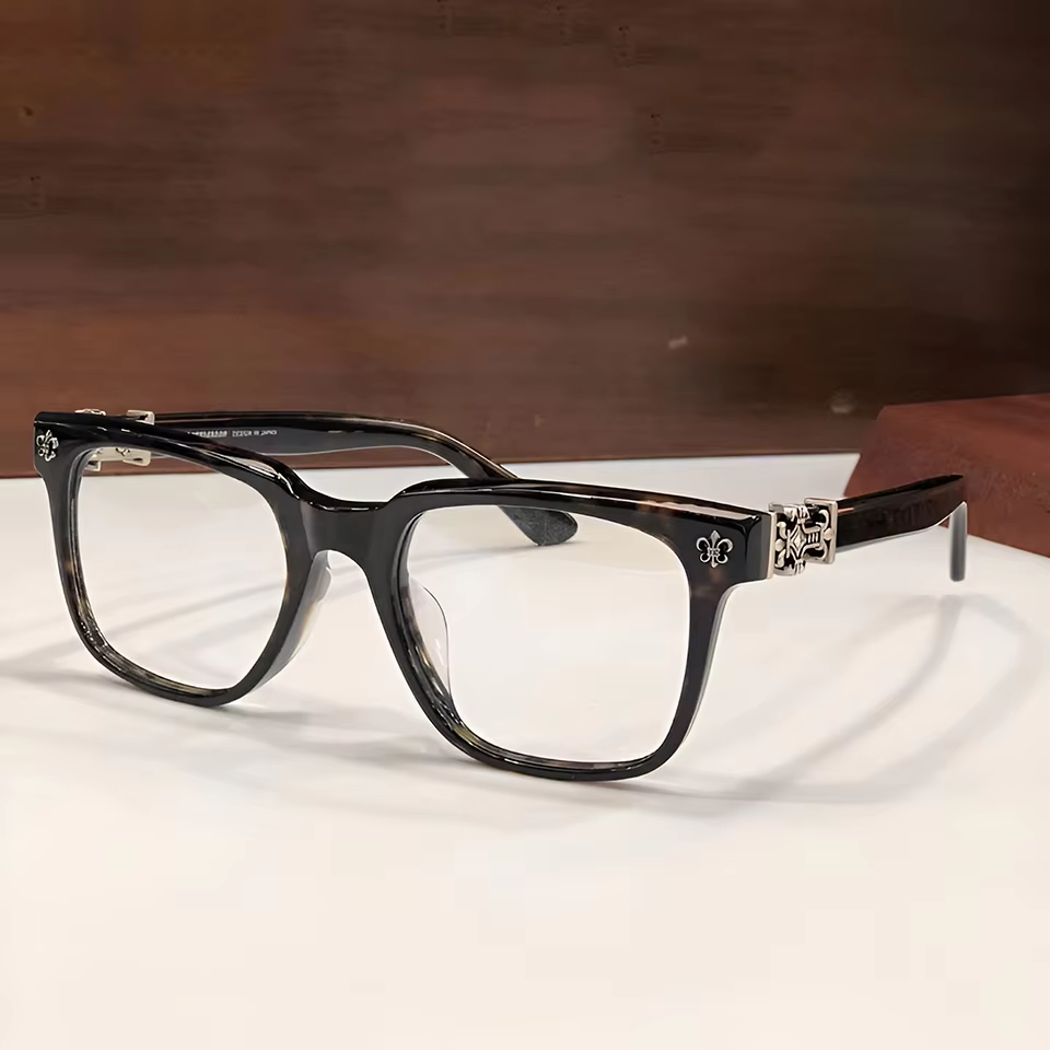 Myopia Green Black Hawksbill Leopard Print Gold Optical Guangdong Safety Aesthetic Casual Daily Men's Women's Glasses Fashion