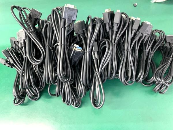 Electronic Molded Cable Assembly Male To Male Female DB Cable To 9 Pin D SUB Cable