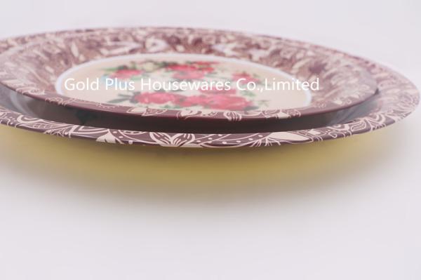 60cm Stainless Steel Dinner Plates Set Wedding Decoration