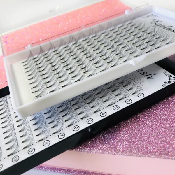 Private Label 3D Russian Premade Volume Fans Lashes 100% Handmade Craft