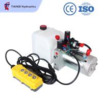 DC 12V 1.6Kw Pequeño paquete de energía de doble acción Unidad de sistema hidráulico para tablero trasero de camión