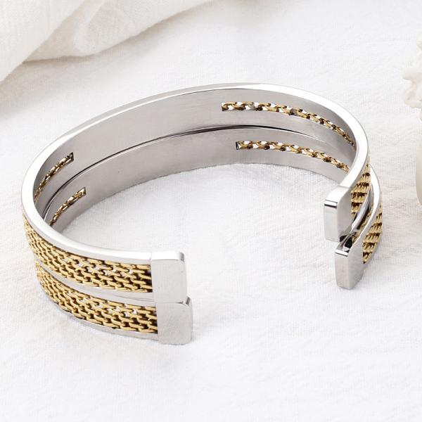 C-shaped fashion titanium steel chain bracelet 18k gold women's jewelry wholesale stainless steel jewelry accessories