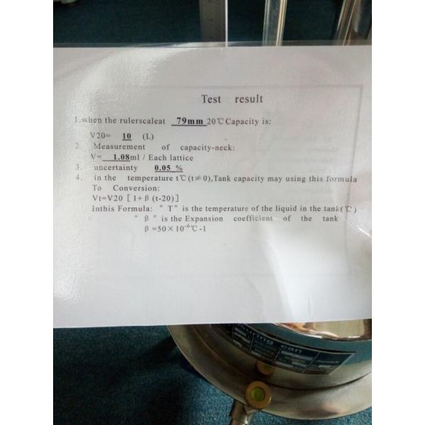 Tanque de prueba vertical de acero inoxidable de 500L con carrito de COWELL