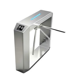 304 Stainless Steel Tripod Turnstile Gate with Bi-directional Pass and 510mm Arm Length for Secure Access Control