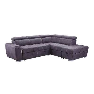 Fabric Sectional Folding Sofa Bed Multifunctional Anti Abrasion