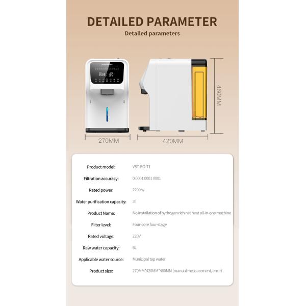Создатель воды водопода фильтра Ionizer щелочной воды генератора Ppb Countertop 4000 богатый