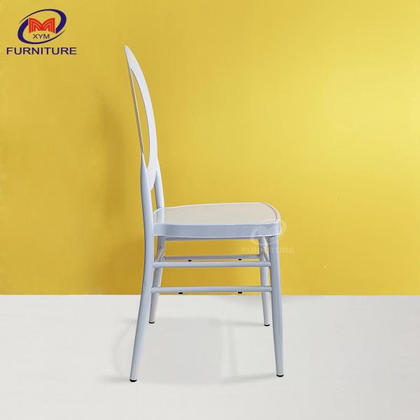 Round Back White Resin Chiavari Chairs Outdoor Wedding Chairs Wholesale