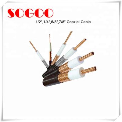 Cabo coaxial 1/2 7/8 cabo alimentador de RF para telecomunicações RoHS Aprovação