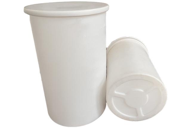 300L Cylindrical LLDPE Chem Tainer Plastic Open Top Tank With Cover For Food And Drug