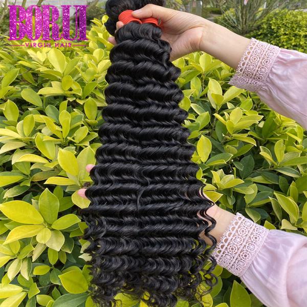 100% Unprocessed Cuticle Aligned Hair Vendors , Loose Deep Wave Peruvian Hair