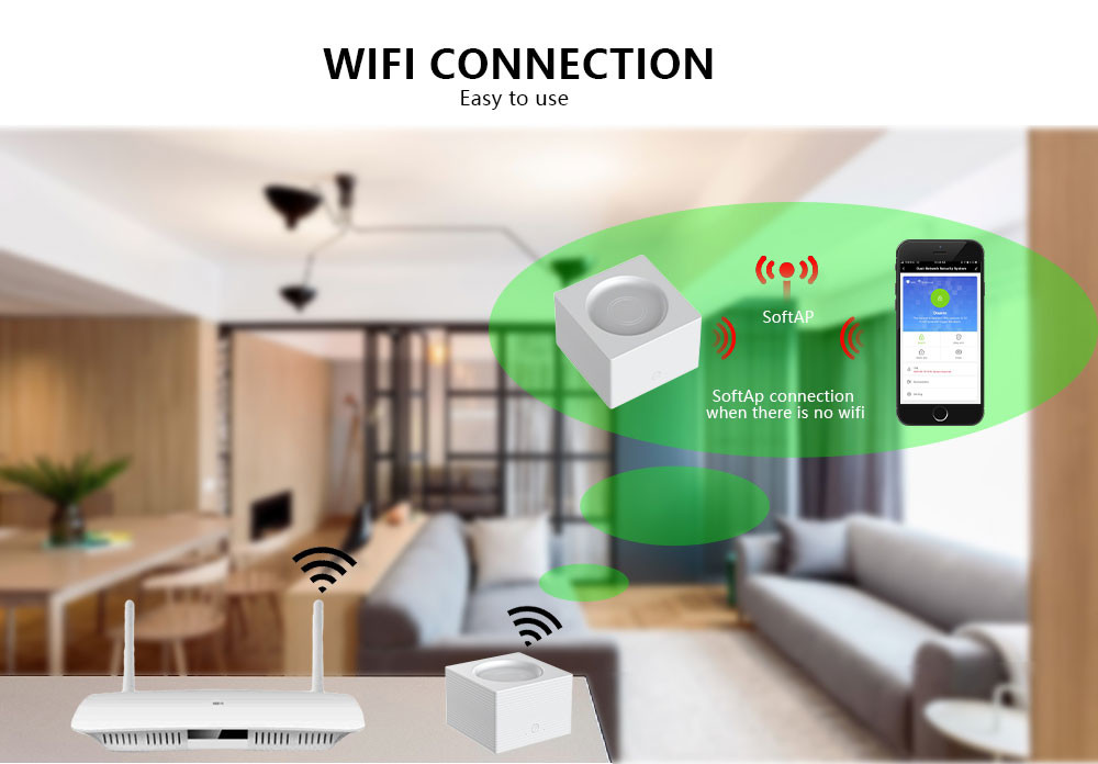 Установка аварийной системы домашней безопасностью Wifi Gsm анти- взломщика беспроводная умная легкая