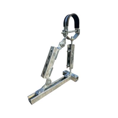 Transverse Unistrut Pipe Seismic Supports Bracing 316 Stainless Steel Custom