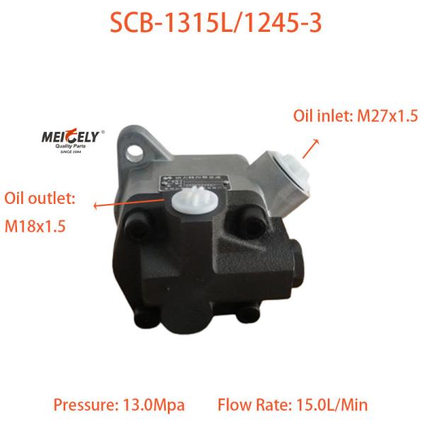 Bomba de reforço de direção SCB-1315L/1245-3 para carro de mina