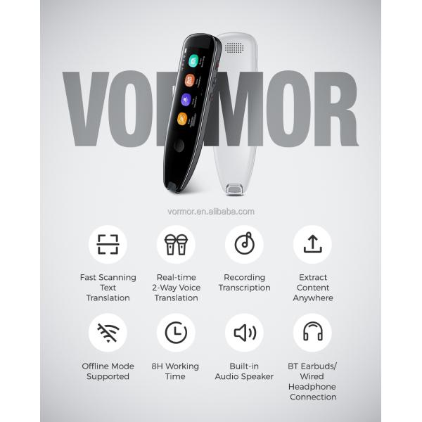 Прибор переводчика голоса переводчика развертки X5 ручки перевода Pro
