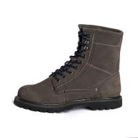 Dentes de aço Suede Couro de vaca Calçado Goodyear Sola de borracha Proteção definitiva Moda