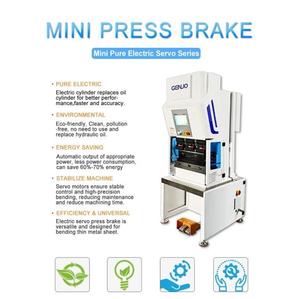 Série mini servo électrique pur CNC frein à pression hydraulique presse métallique
