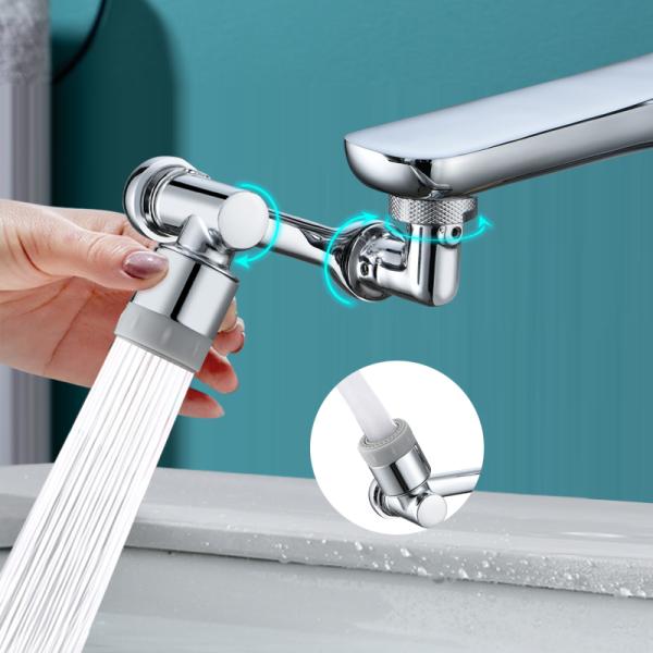 Brass 1080 Degree Free Rotation Swivel Aerator for Bathroom Faucet Anti Splash Nozzle