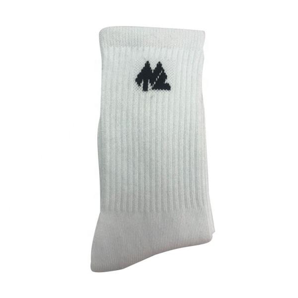 Middle Thick All Season Crew Length White Sports Socks Anti Slip Knitted Beauty Socks