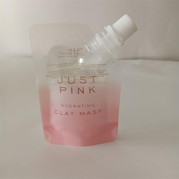 Round Lid Biodegradable Spout Pouch Cosmetic Packaging with Personalized Branding
