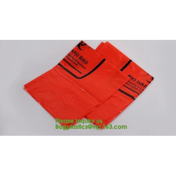 Cytotoxic Bio Hazard biological waste orange science, Bio-Hazard Trash Bag, Polypropylene Bio Hazard Bags & Autoclavable