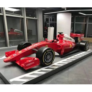 Custom TOPDON F1 Racing Car Sculpture - Fiberglass & Resin Construction with Weather Resistant Coating for Motorsport Displays
