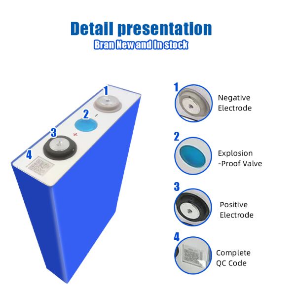 EVE 3.2V 105Ah LiFePO4 Prismatic Cell Grade A Rechargeable Battery with 6000 Cycles for Solar Storage