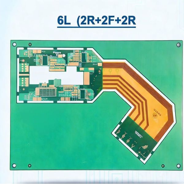 0.3mm High-Reliability 6-Layer Rigid-Flex PCB  for for Complex Industrial Applications