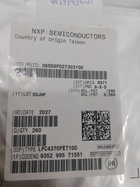 LPC4370FET100    100-TFBGA   Integrated  Circuit  Chip  IC  Microcontroller  Brand  New  Original Unused