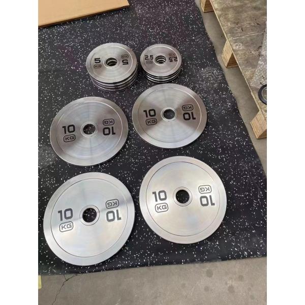 Venta al por mayor Placa de oro de alta calidad Placa de cromo Barra de hierro fundido Equipo de gimnasio para el hogar Barra con placas de peso