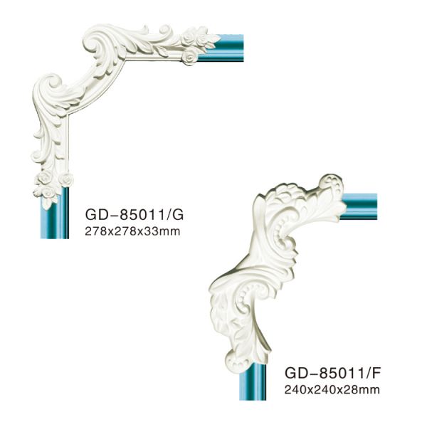 GD-85011 Wholesale Pu Foam Panel Corrosion Resistance House Redecoration Corner Mouldings For Apartment