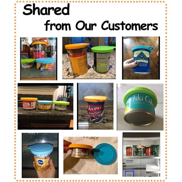 BPA FreeFood Can Lids Силиконовая коробка для кормления домашних животных для собак и кошек