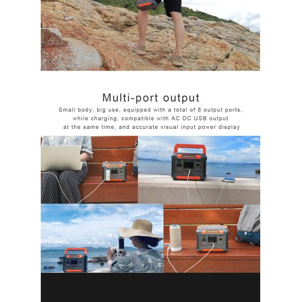 Portable 300W Power Bank Solar Generator Mini Solar Panels with MPPT Controller External Battery Car Power Source for Home Use