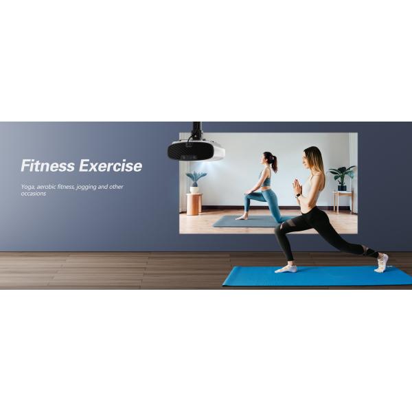 Flyin Q7 LCD LED Lamps Android Projector Built-In Stereo Speaker US EURO Plug